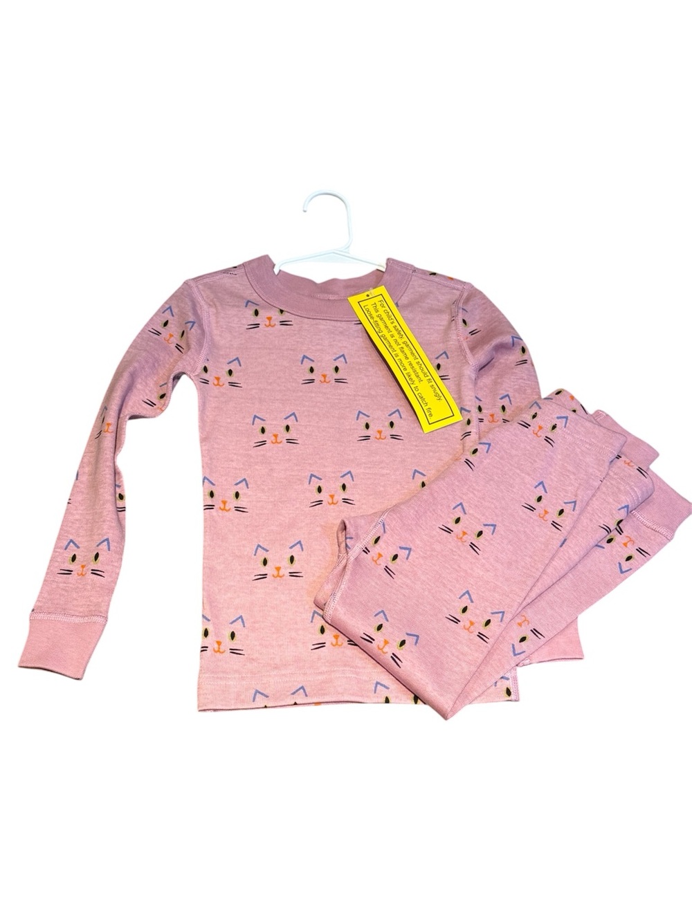 NWT Hanna Andersson Purple Cat Long Sleeve Pajamas Organic Cotton 4